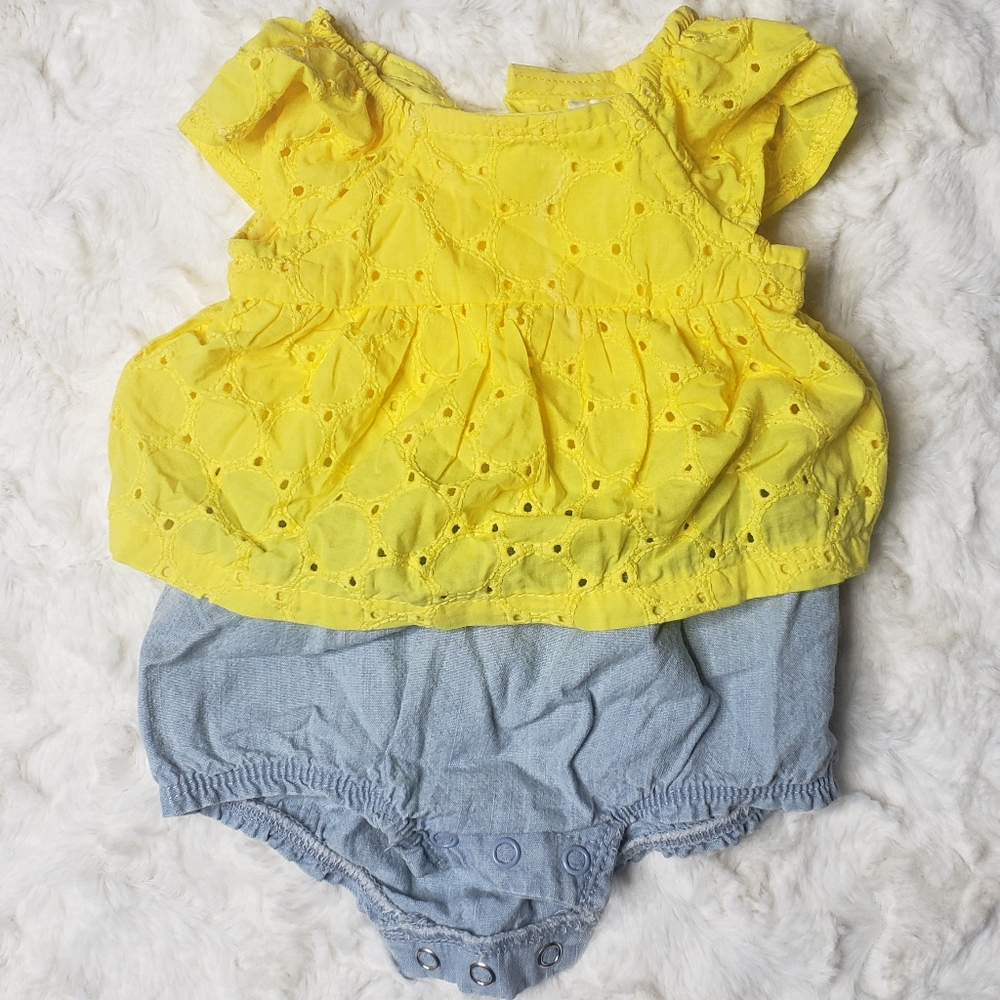 Cute New born yellow onesie